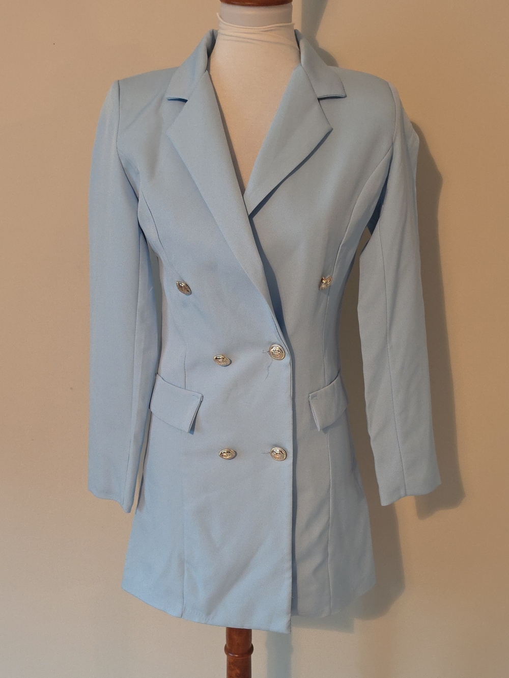 Made in Italy  Elegant  Blazers Jacket Light  Blue